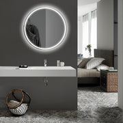 Uma Round LED Bathroom Mirror with Defogger - Lighting.co.za