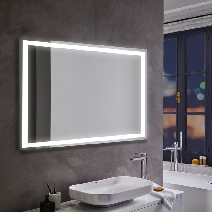 Ada Frontlit Bathroom Mirror 4 Sizes with Defogger