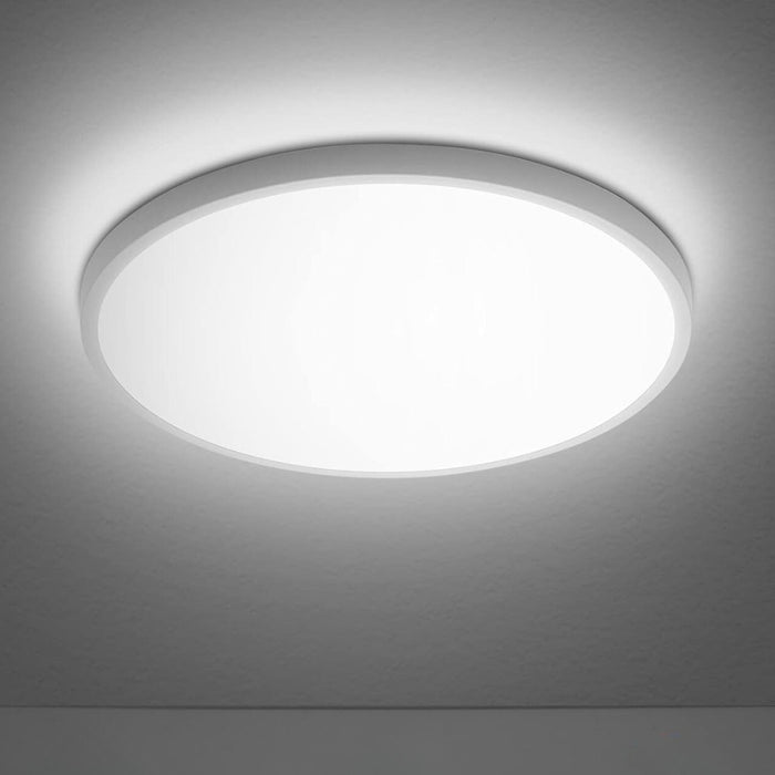 Lugano Black | White Slim CCT LED Ceiling Light 3 Sizes