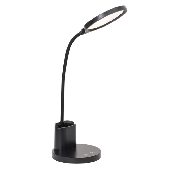 Aveda Black Rechargeable LED Desk Lamp