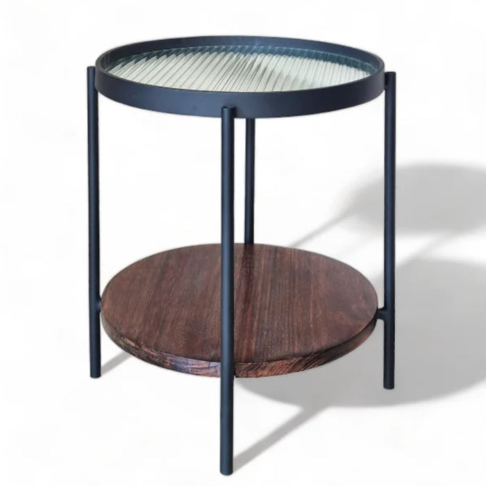 Vuyo Fluted Glass Side Table