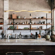 Wraparound Gold with White Rope LED Pendant Light - Lighting.co.za