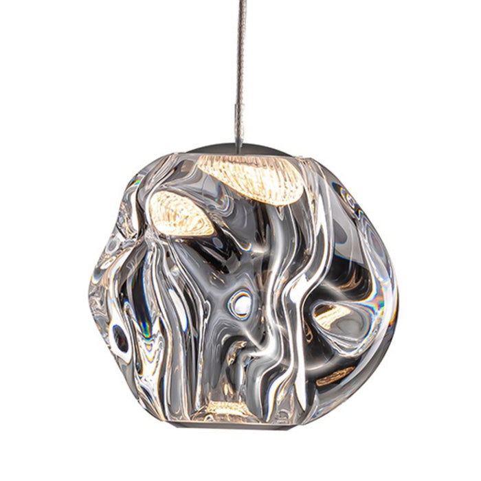 Nori Molten Chrome LED Pendant Light