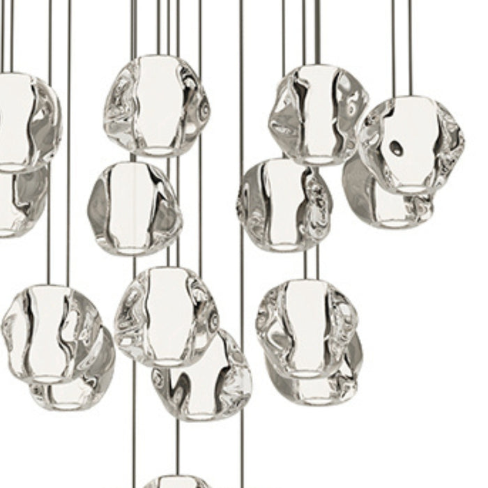 Nori Molten Chrome LED Cluster Pendant Light