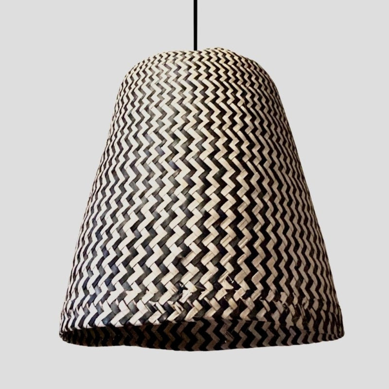 Zee Black and Natural Ilala Pendant Light - Lighting.co.za