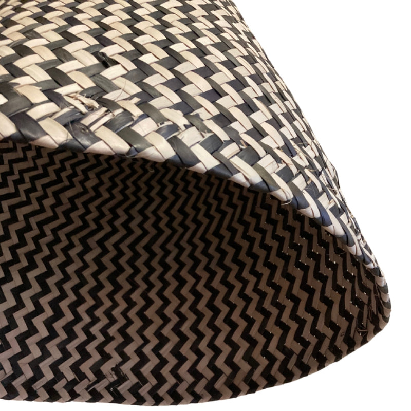 Zee Black and Natural Ilala Pendant Light - Lighting.co.za