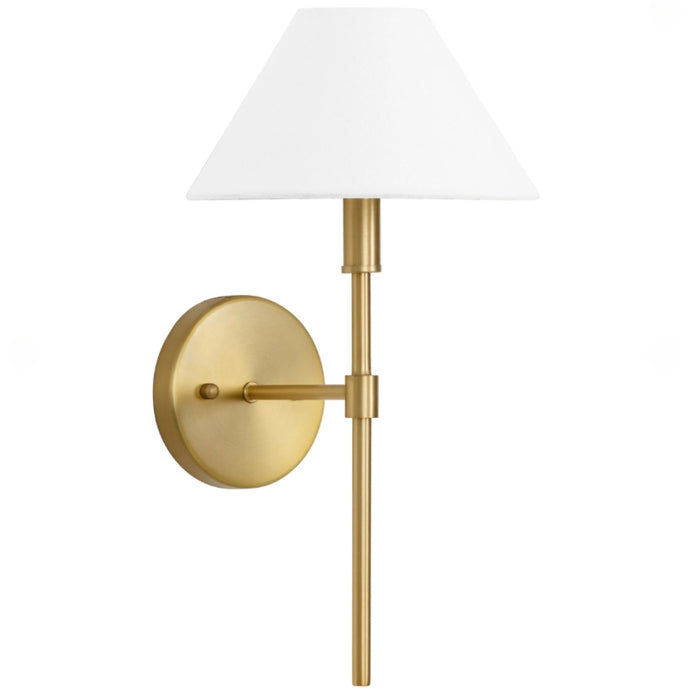 Liberty S Gold and White Shade Wall Light