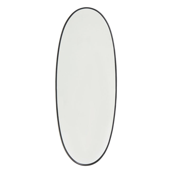 Eclipse Black Rectangular Oval Mirror 2 Sizes