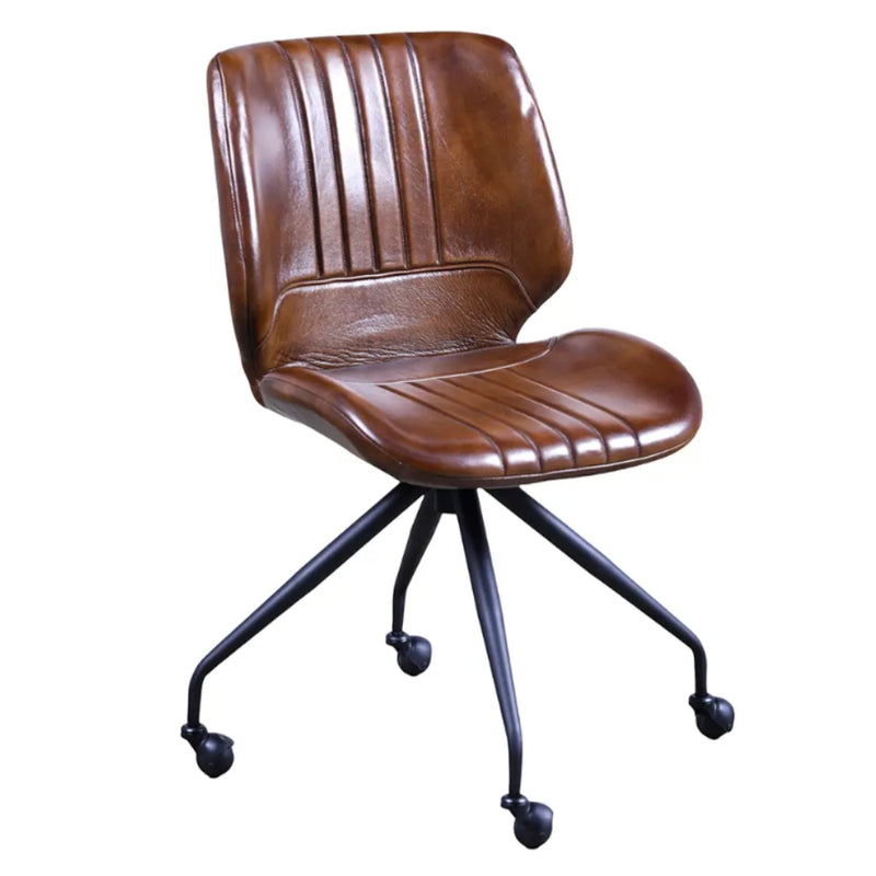 Glide Leather Office Chair - Lighting.co.za