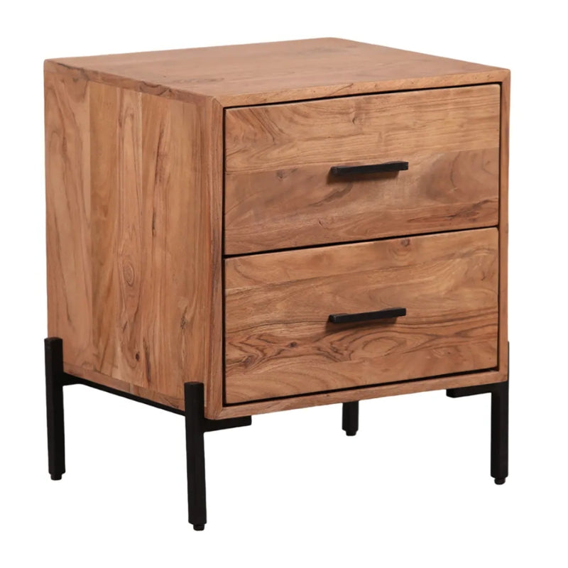 Urban Loft Wooden Bedside Table - Lighting.co.za