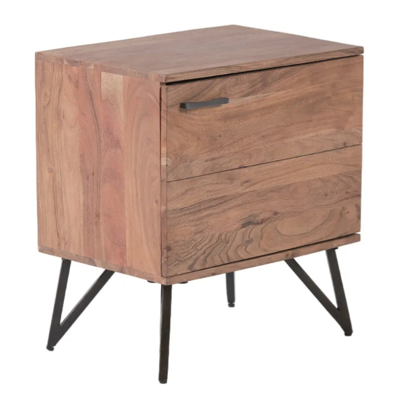 Hvar Wooden Bedside Table - Lighting.co.za