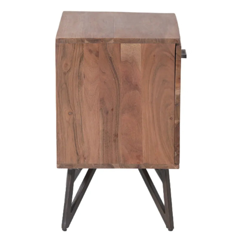 Hvar Wooden Bedside Table - Lighting.co.za