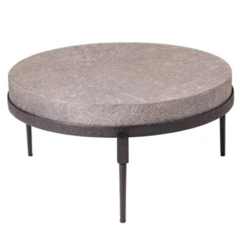 Industrial Slate Round Coffee Table - Lighting.co.za