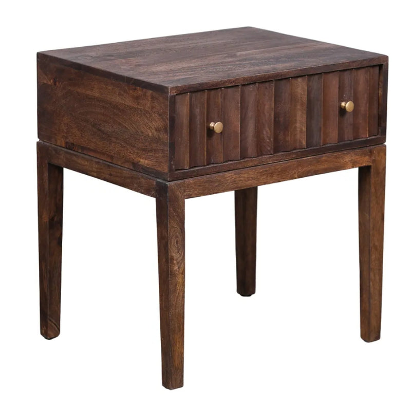 Boho Wooden Bedside Table - Lighting.co.za