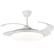 Maya Clear 3 Blade White LED Ceiling Fan - Lighting.co.za