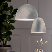 Palma White | Grey | Black Metal and Ceramic Pendant Light - Lighting.co.za