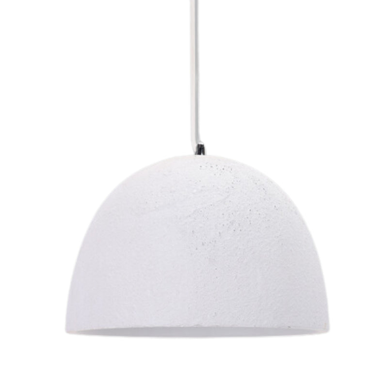 Palma Dome White | Grey Metal and Ceramic Pendant Light - Lighting.co.za
