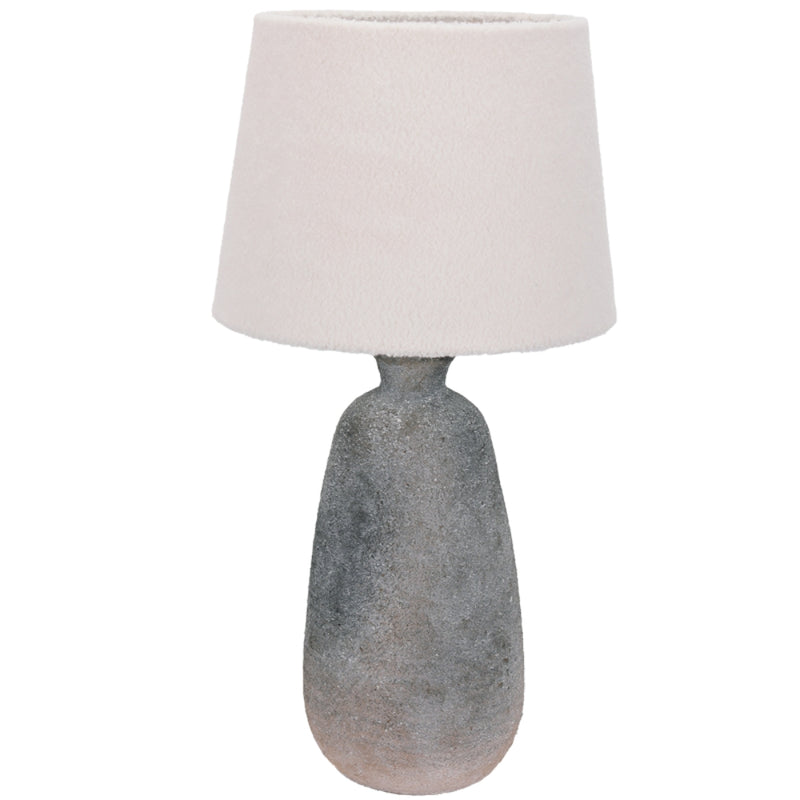 Palma Grey Ceramic and Fabric Shade Table Lamp - Lighting.co.za