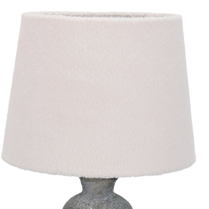 Palma Grey Ceramic and Fabric Shade Table Lamp