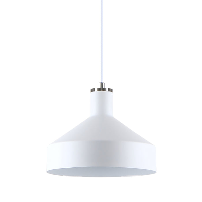 Helga Black | White Metal Shade Pendant Light