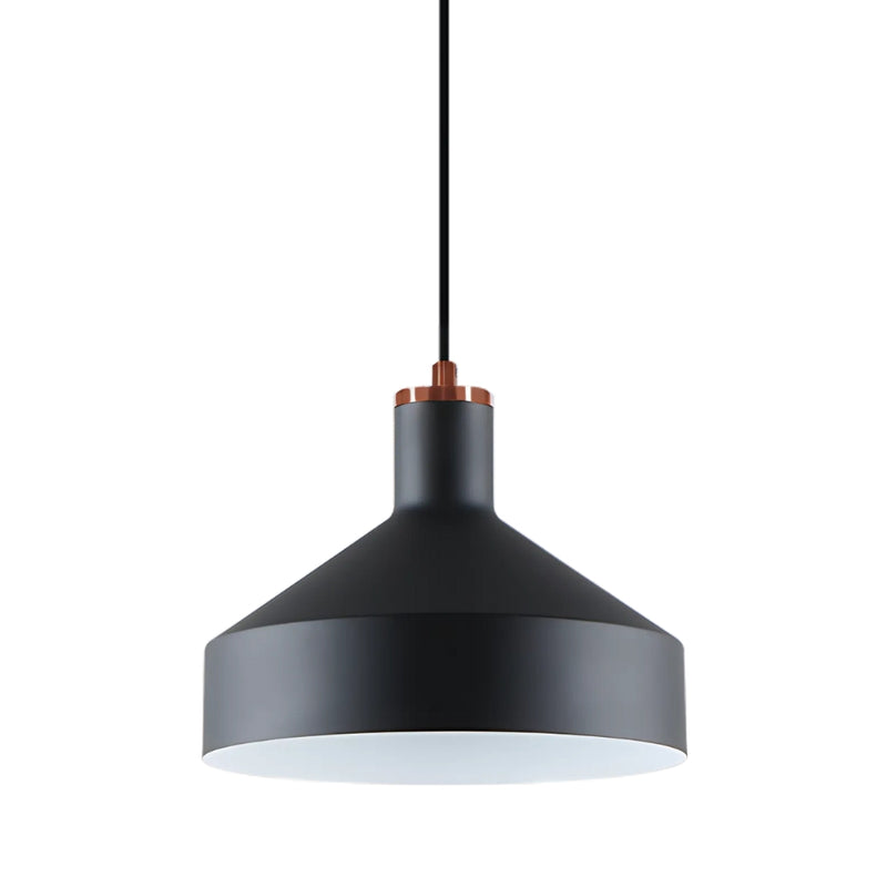 Helga Black | White Metal Shade Pendant Light - Lighting.co.za