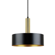Moda Black Gold | White Silver Metal Shade Pendant Light - Lighting.co.za