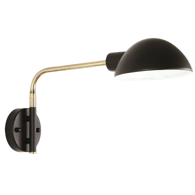 Crossby Black and Gold Wall Light - Lighting.co.za