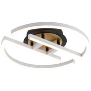 Rafferty White Black and Brass CCT LED Ceiling Light - Lighting.co.za