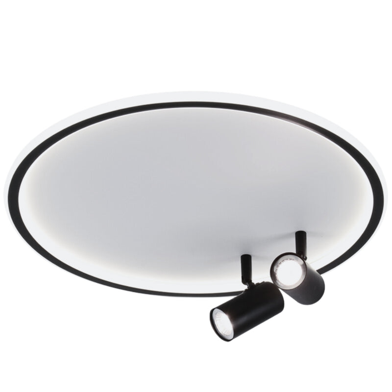 Vance Black and White Slim LED Ceiling Light - Lighting.co.za