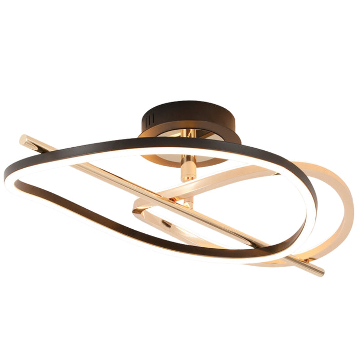 Axel Black and French Gold CCT LED Ceiling Light