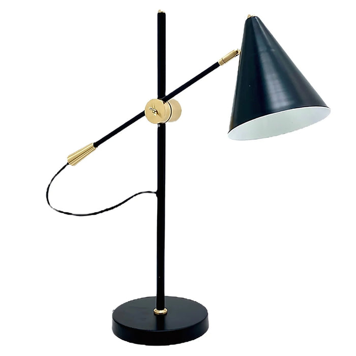 Henry Black and Gold Desk Lamp