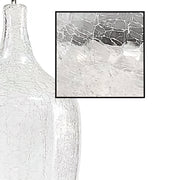 Brioche Crackle Glass and White Shade Table Lamp - Lighting.co.za