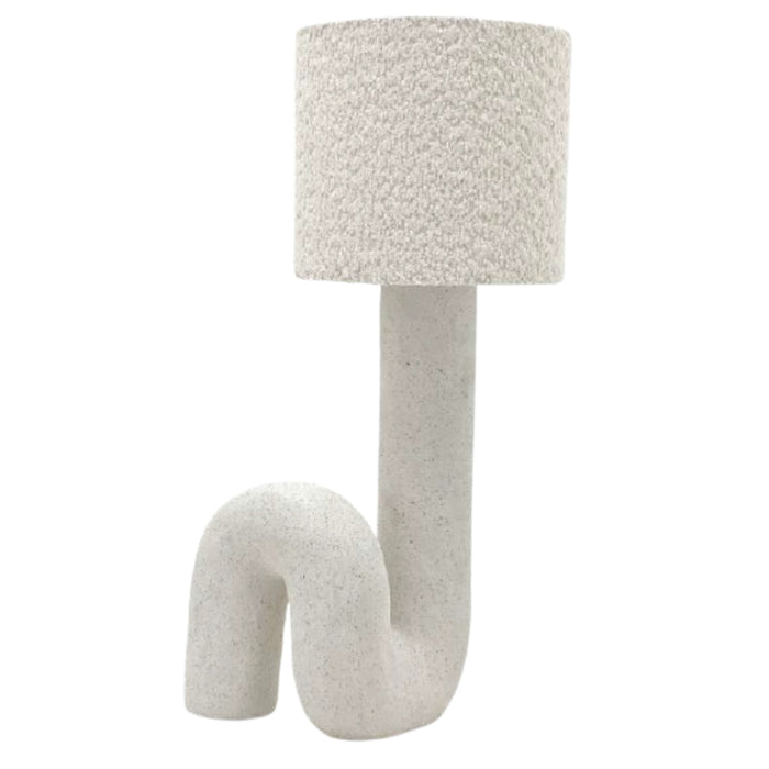 Pedro Natural Table Lamp with Boucle Shade