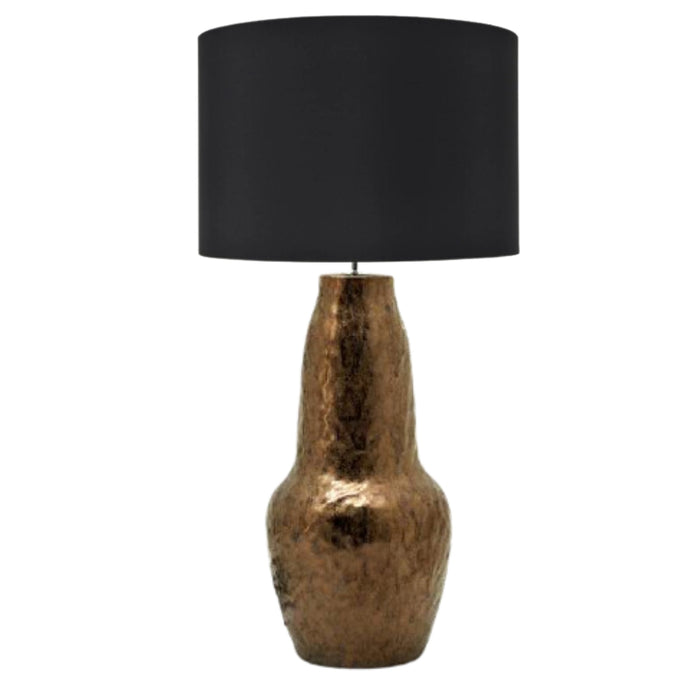 Harran Antique Gold and Black Shade Table Lamp