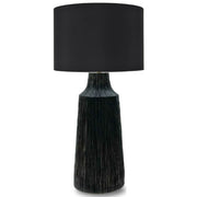 Senegal Black with Black Shade Table Lamp 2 Sizes - Lighting.co.za