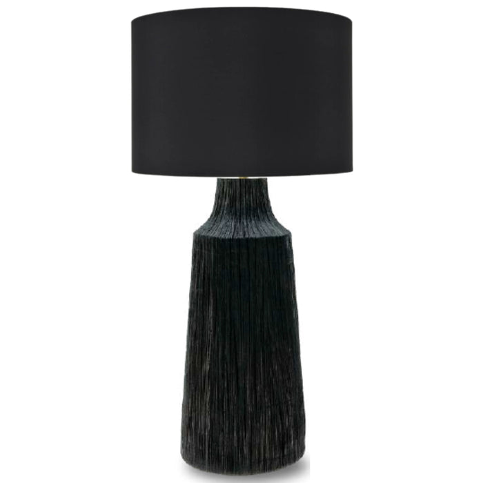 Senegal Black with Black Shade Table Lamp 2 Sizes