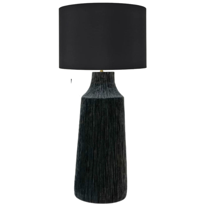 Senegal Black with Black Shade Table Lamp 2 Sizes