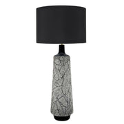 Atolea Black White with Black Shade Table Lamp - Lighting.co.za