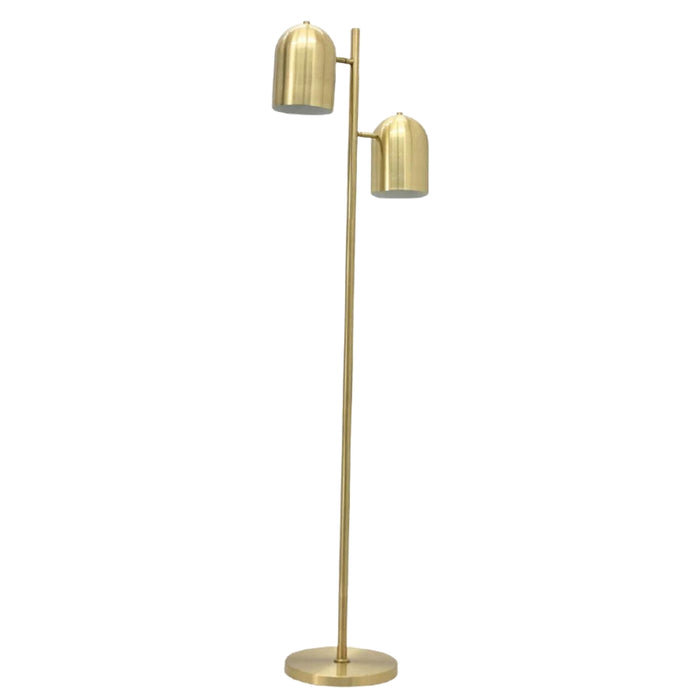 Society Gold 2 Light Floor Lamp