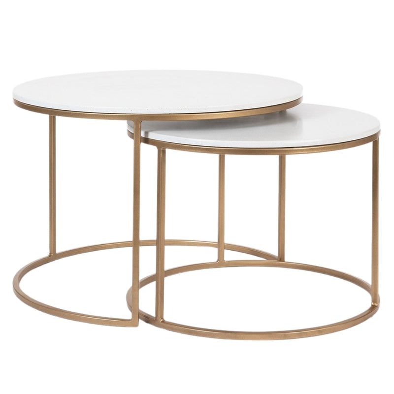 Moore Black or Gold Nesting Coffee Table Set - Lighting.co.za