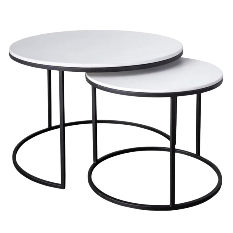 Moore Black or Gold Nesting Coffee Table Set - Lighting.co.za