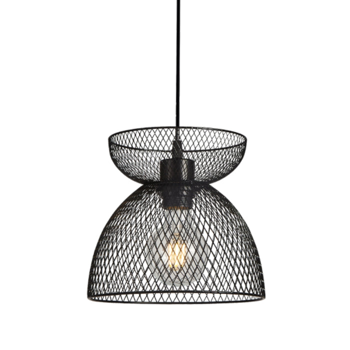 Lucia Gold or Black Mesh Pendant Light