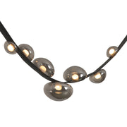 Leather Belt and Smoke Glass LED Pendant Light - Lighting.co.za