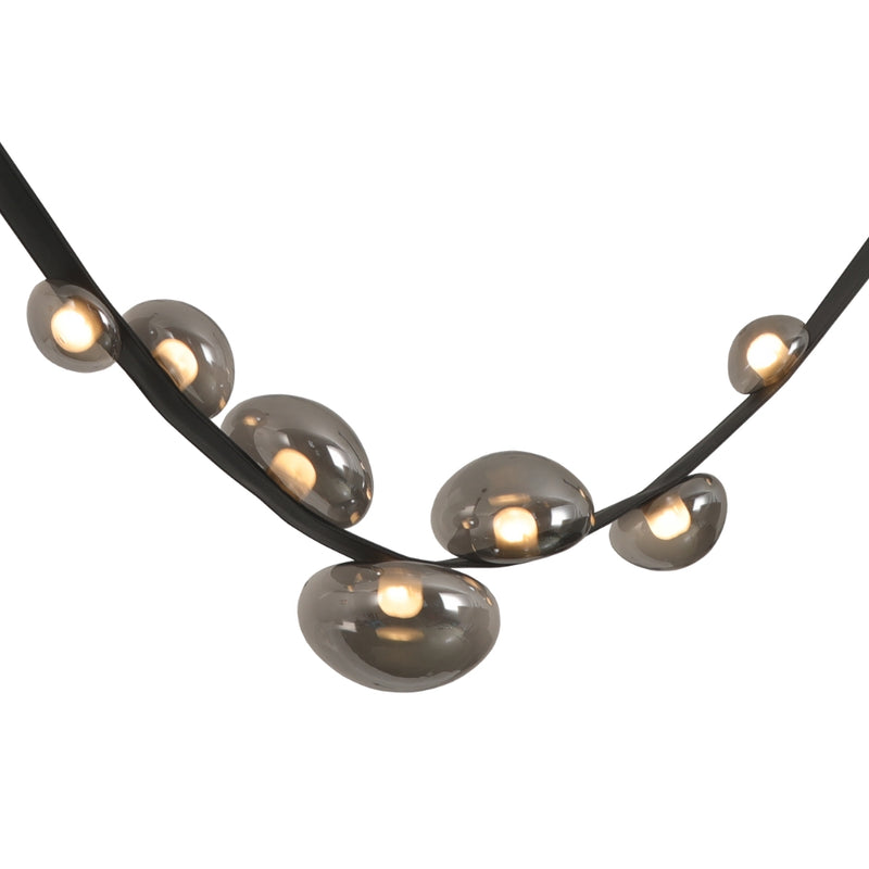 Leather Belt and Smoke Glass LED Pendant Light - Lighting.co.za