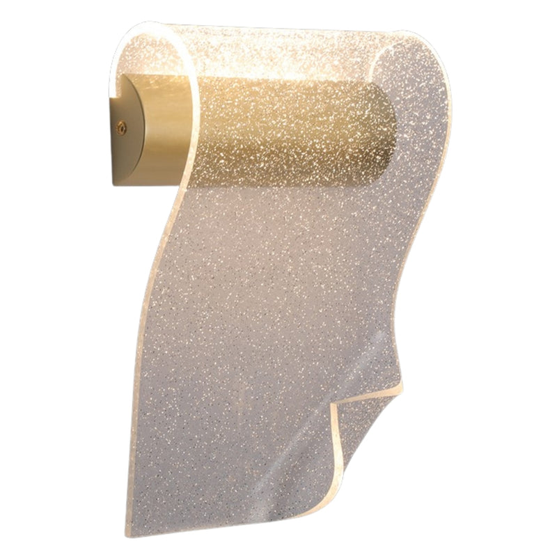 Wave Gold and Clear LED Wall Light - Lighting.co.za