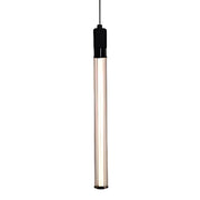 Sabre Single Black and Clear Glass Slim LED Pendant Light - Lighting.co.za