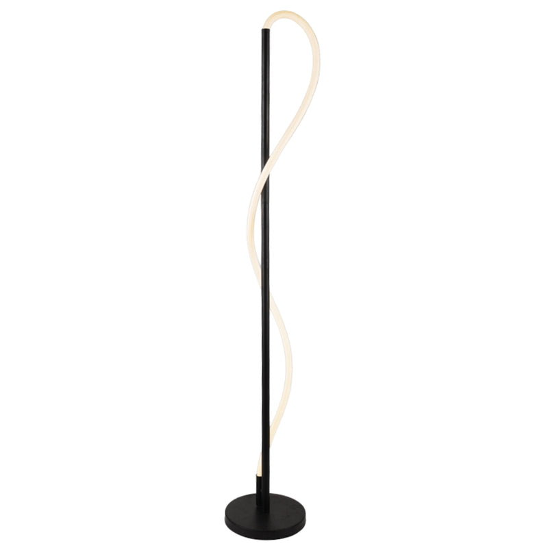 Tubo Black and Flex White Rope CCT LED Floor Lamp - Lighting.co.za