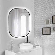 Sharon Black Frame Backlit LED Bathroom Mirror - Lighting.co.za