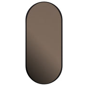 Ruby Pill Bronze Mirror with Black Frame Wall Mirror - Lighting.co.za