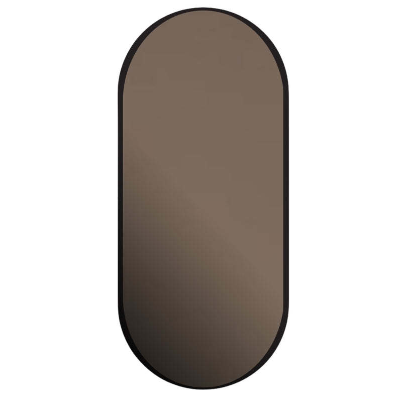 Ruby Pill Bronze Mirror with Black Frame Wall Mirror - Lighting.co.za